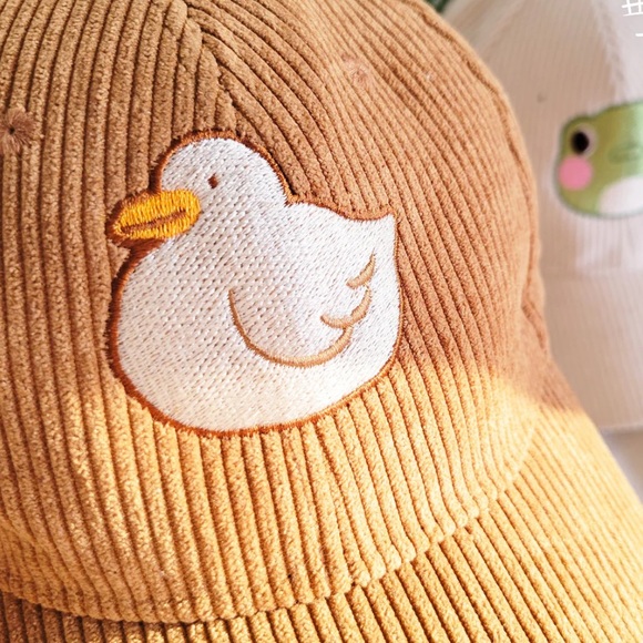 tanpopo house Accessories - Tanpopo House-Tan Duck Corduroy Adjustable Hat Cap-NWOT-Unisex